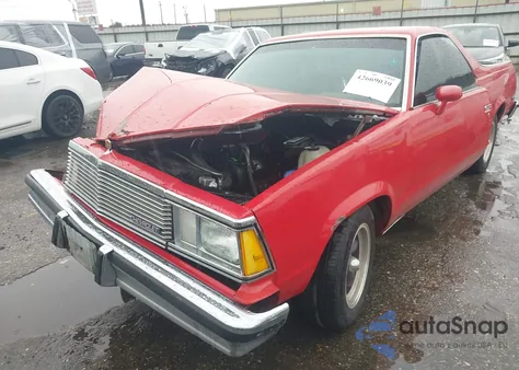 1981 Chevrolet El Camino из США, поврежденный, VIN 1GCCW80H7BD448022